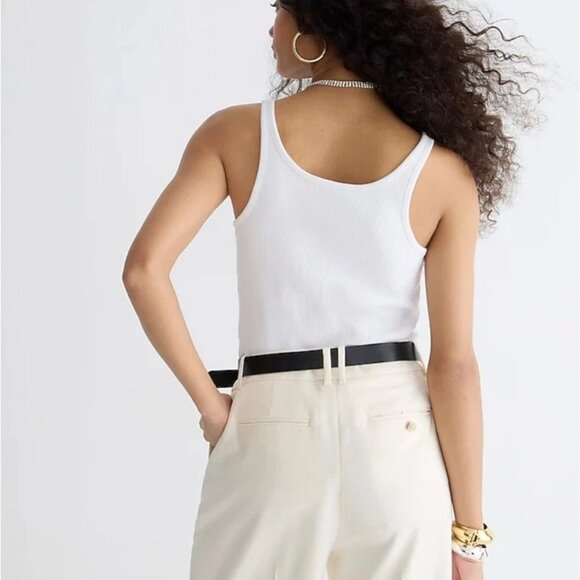 J.Crew Vintage Rib Shelf-Bra Tank Top XXS - Picture 3 of 4
